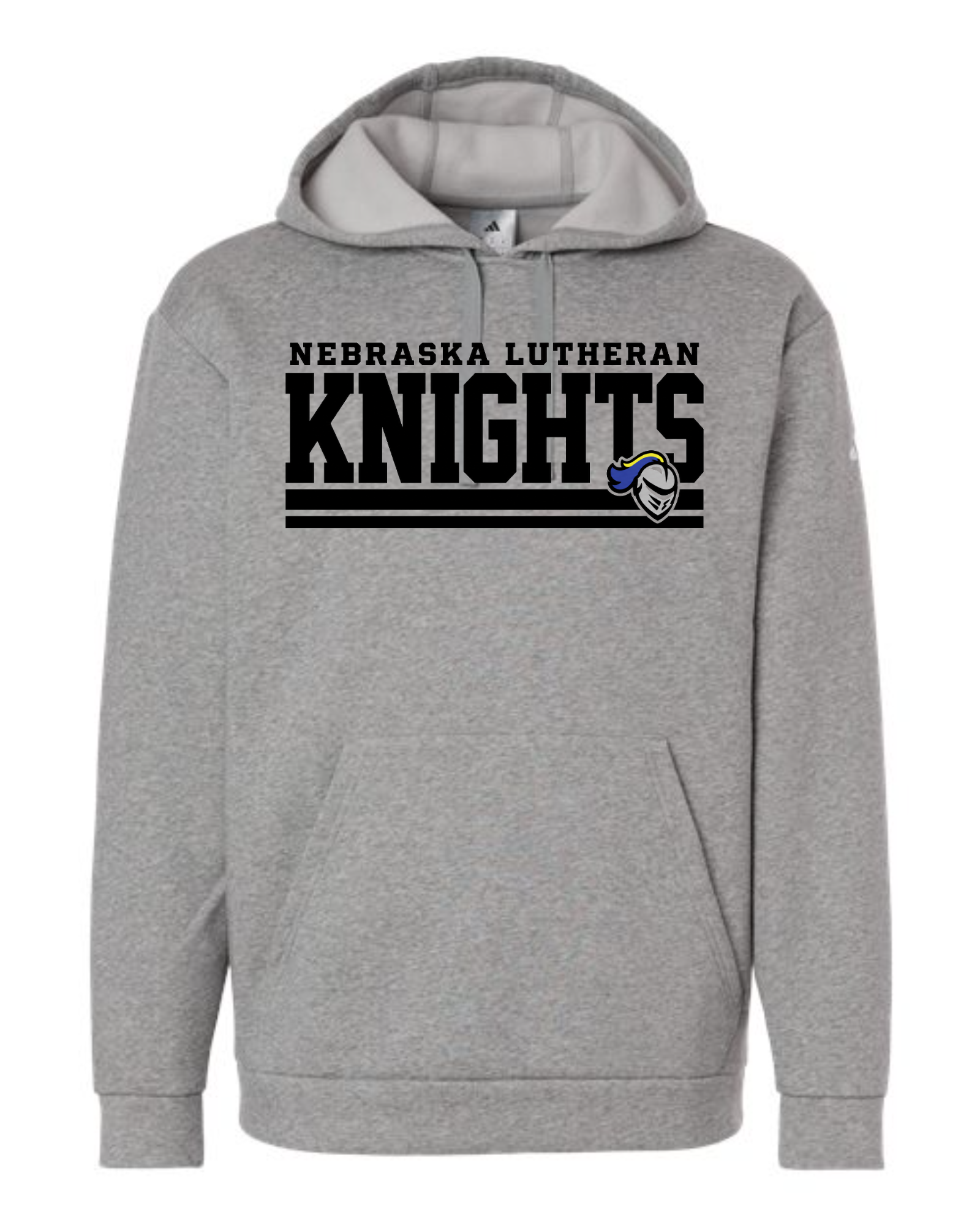 ADIDAS - NELHS Knights - Nebraska Lutheran Bars (black) Hoodie