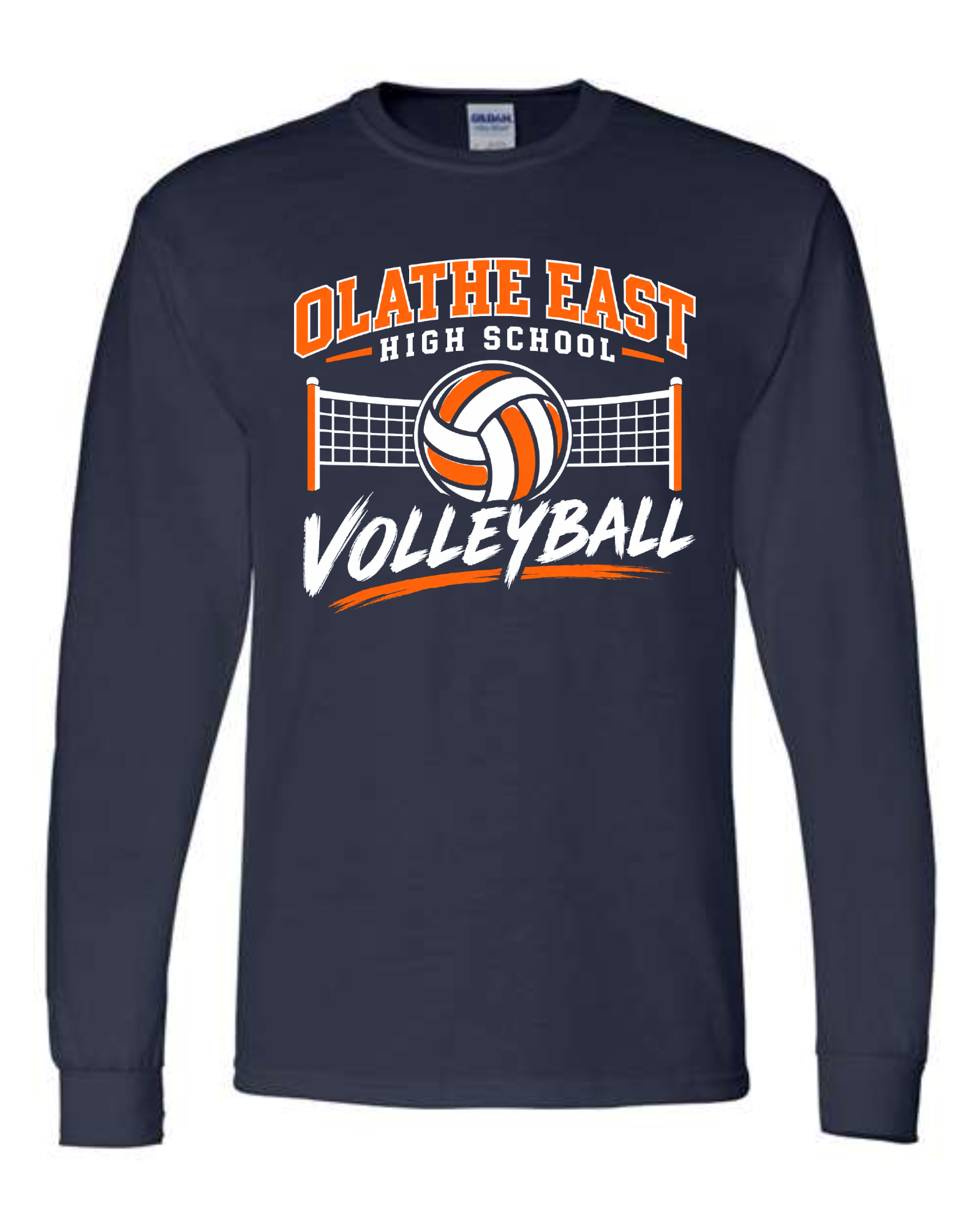 Olathe East — Volleyball Net & Ball Long Sleeve
