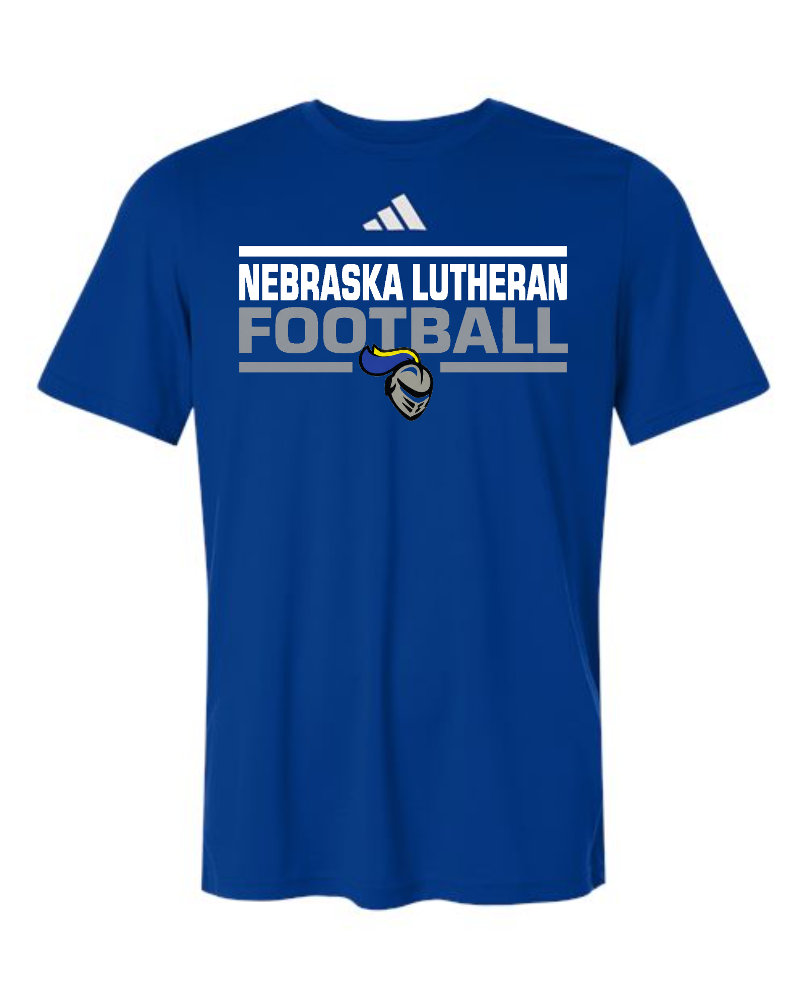 ADIDAS - NELHS Football — Nebraska Lutheran Football Tee