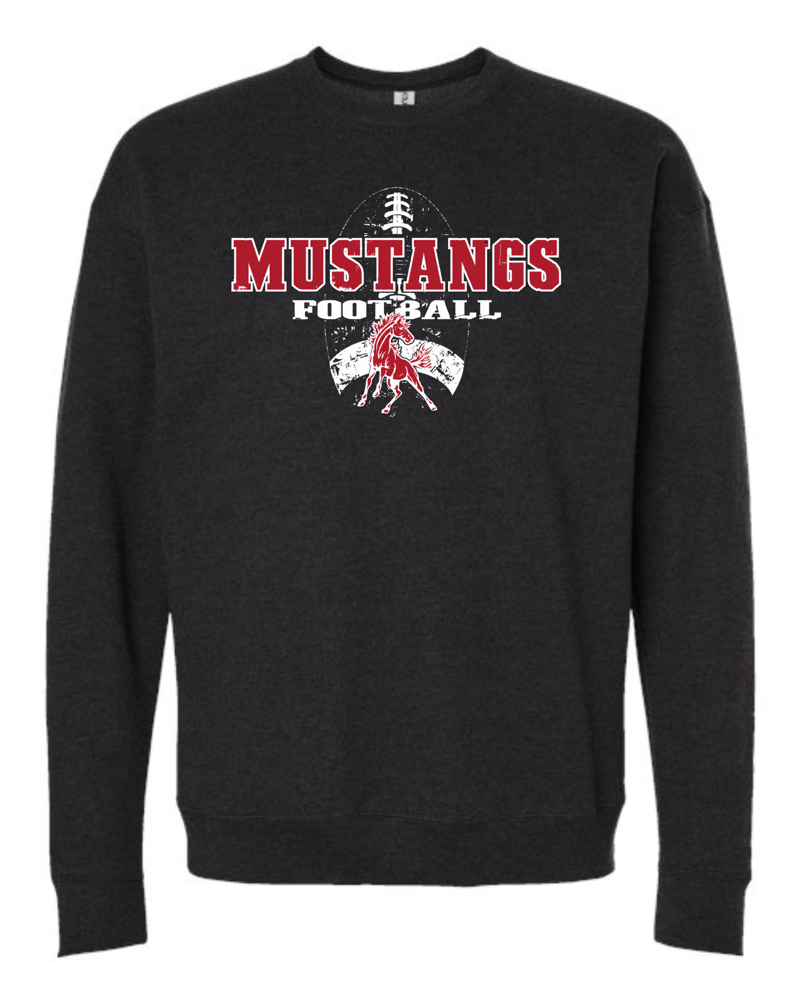 Meridian Football — Black Shirt Crewneck
