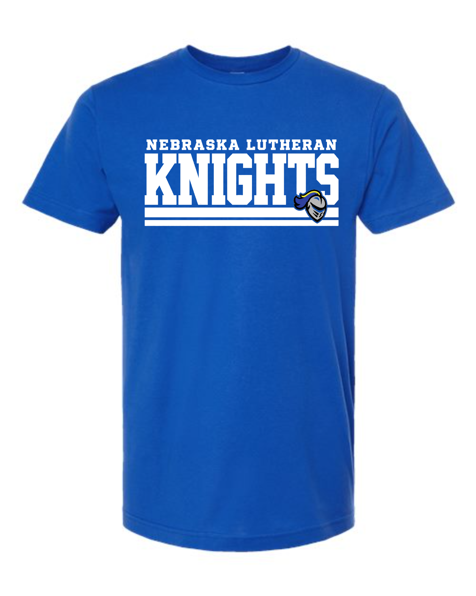 NELHS Knights - Nebraska Lutheran Bars (white) Tee