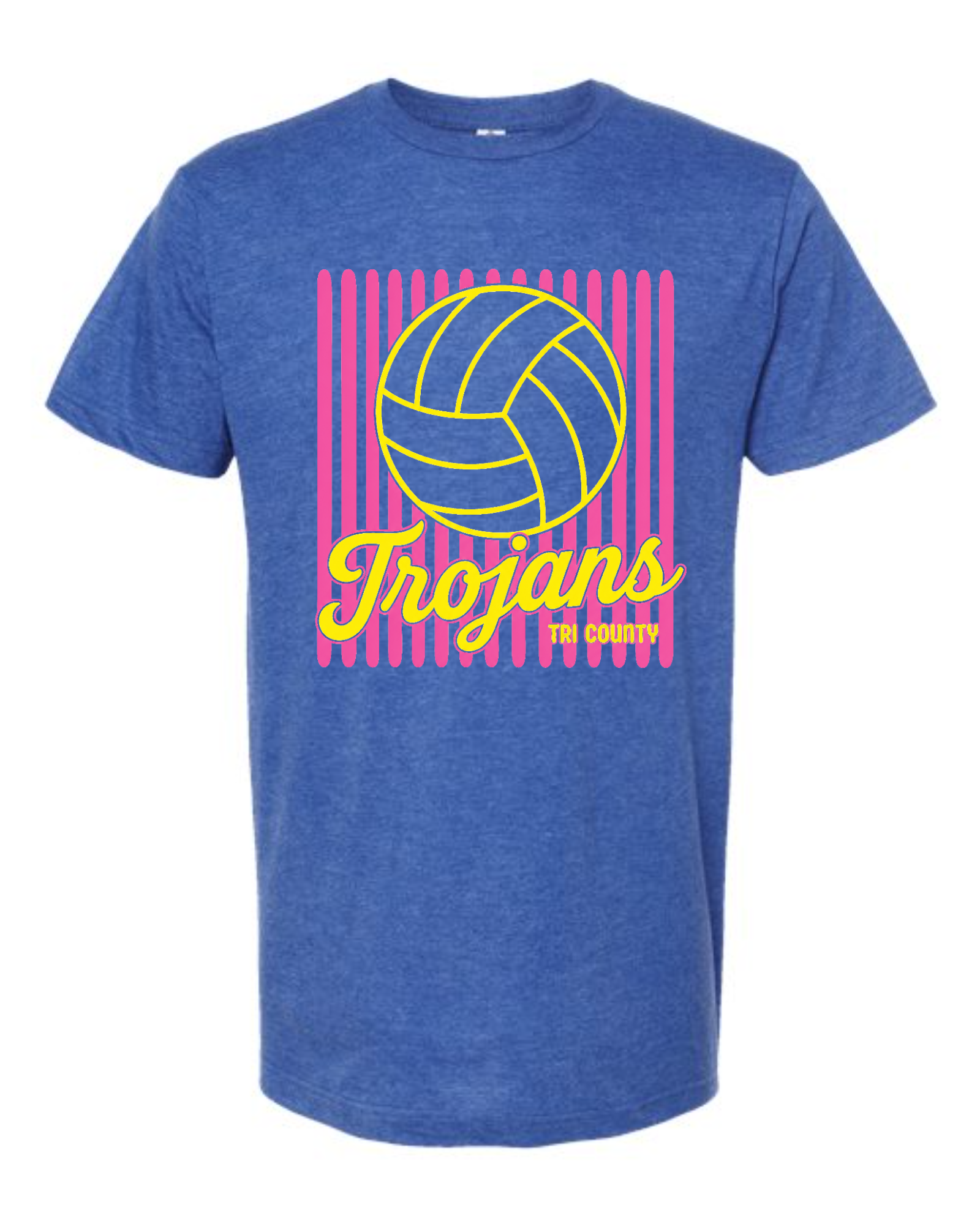 Tri County Youth Volleyball — Neon Stripes Tee