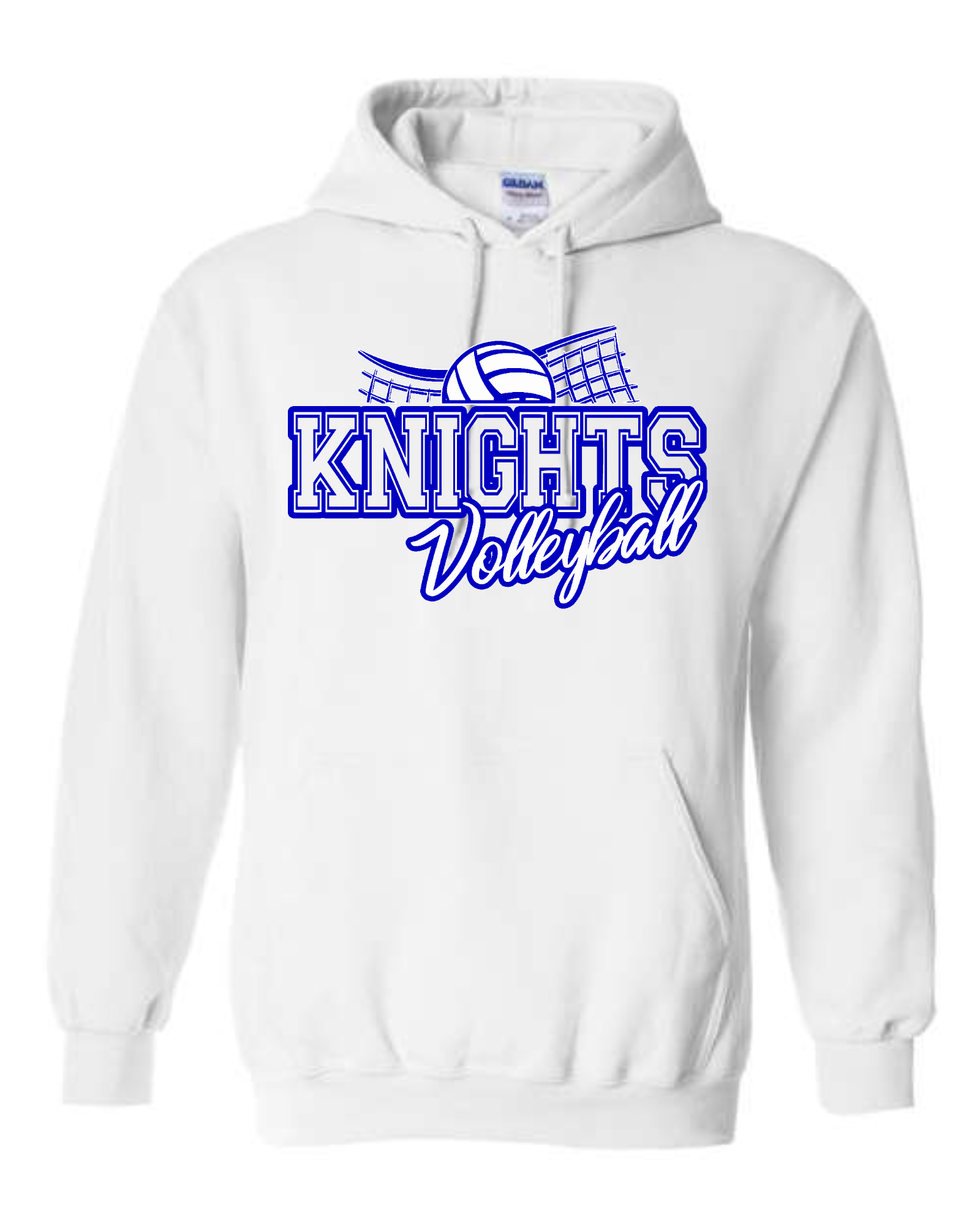 NELHS Volleyball — Knights Net Script Hoodie