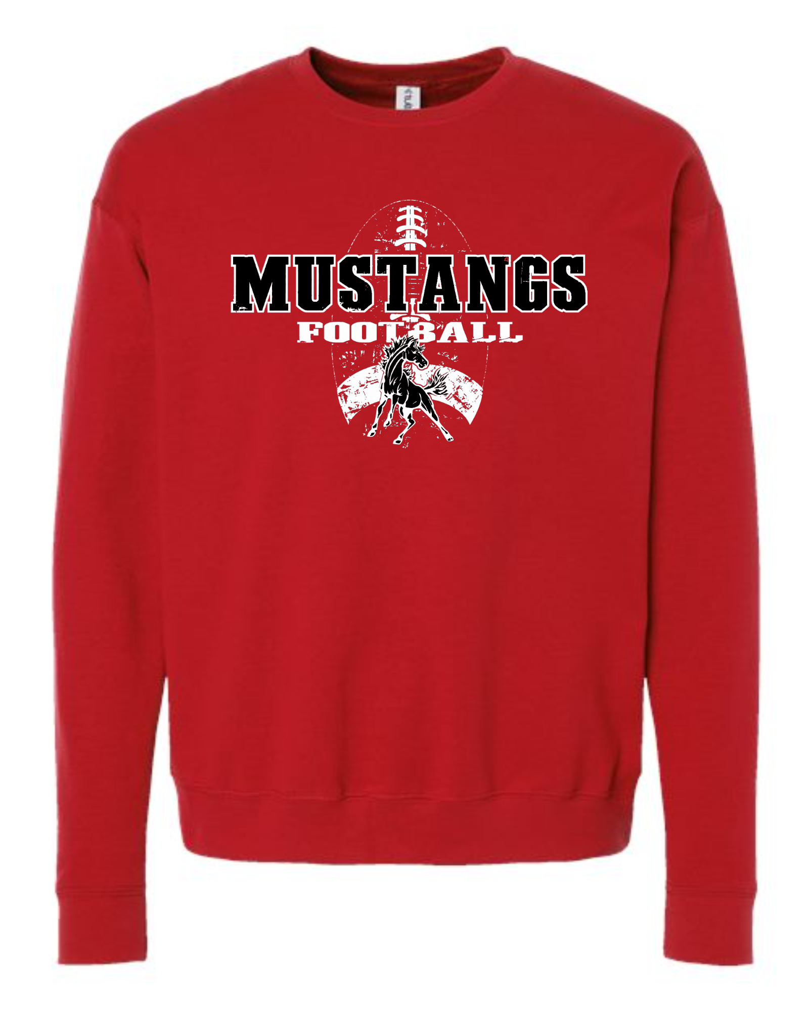 Meridian Football — Red Shirt Crewneck