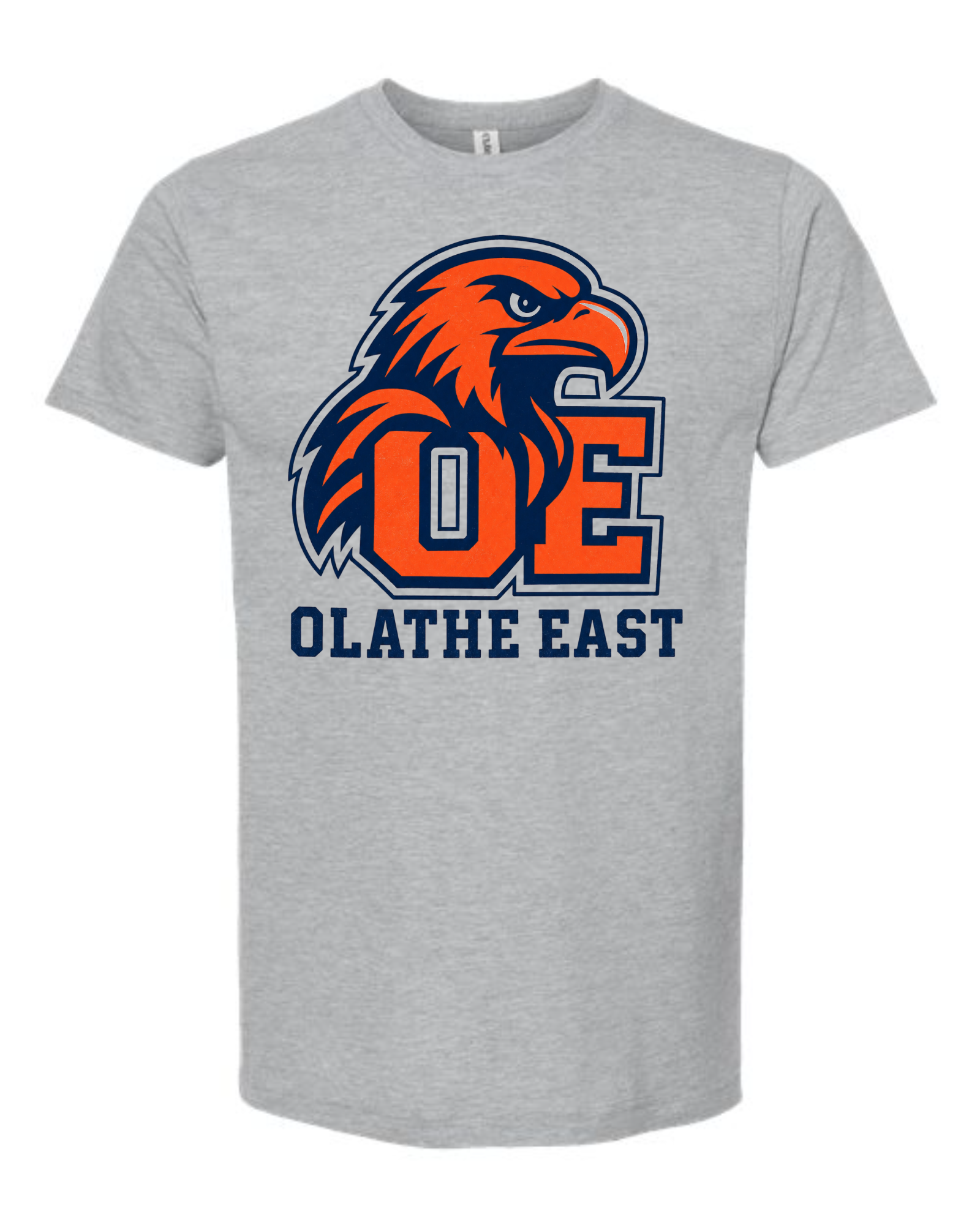 Olathe East — Hawk & OE Crest Tee