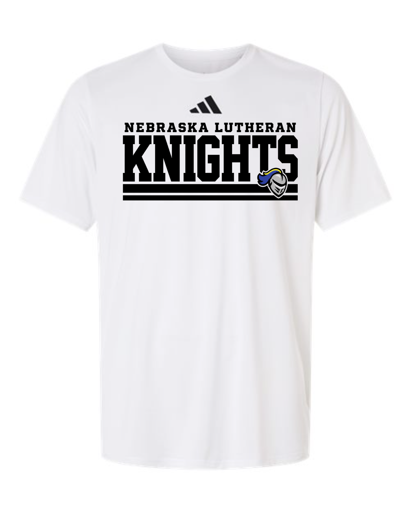 ADIDAS - NELHS Knights - Nebraska Lutheran Bars (black) Tee