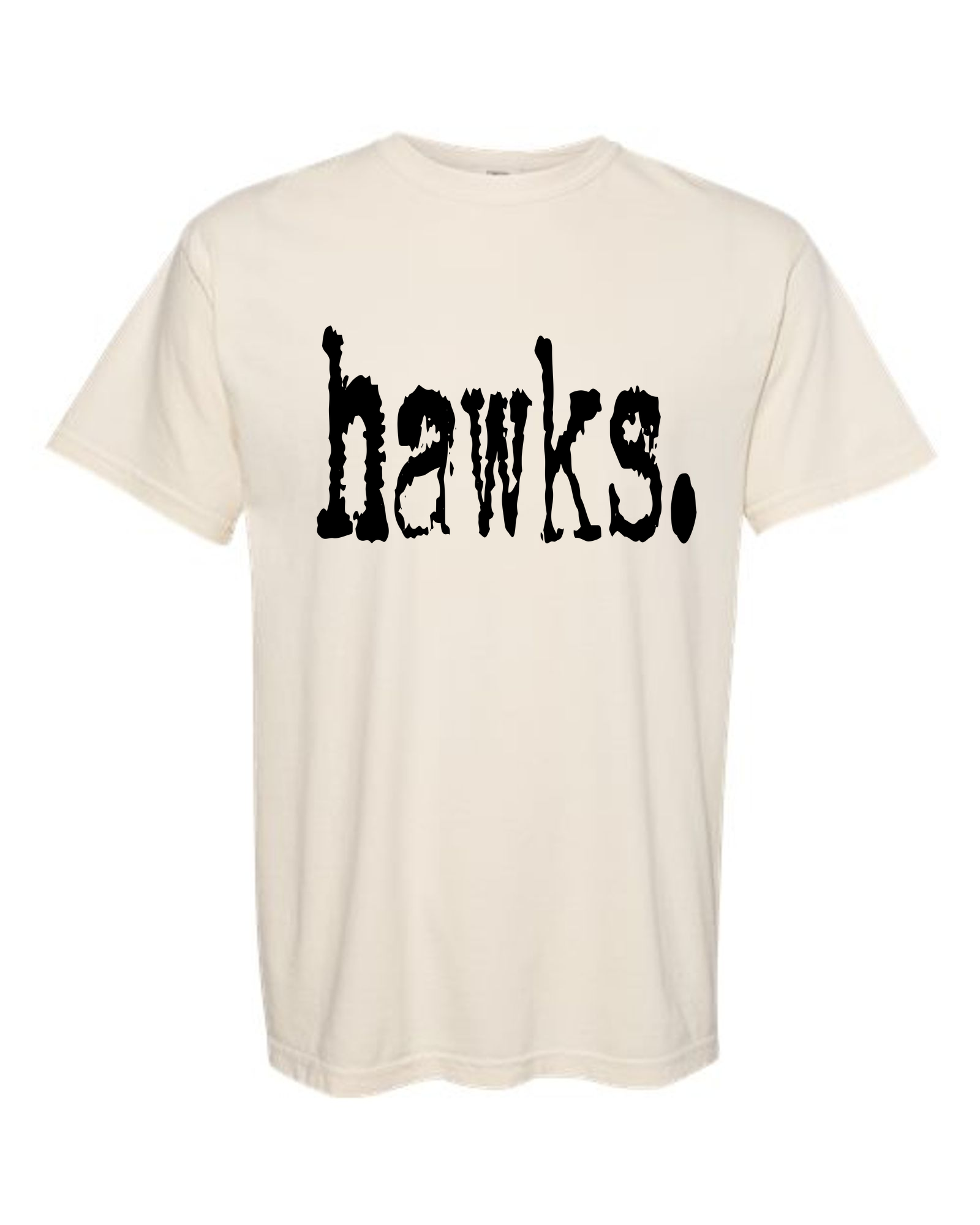 Hawks — Typography Tee - Comfort Colors