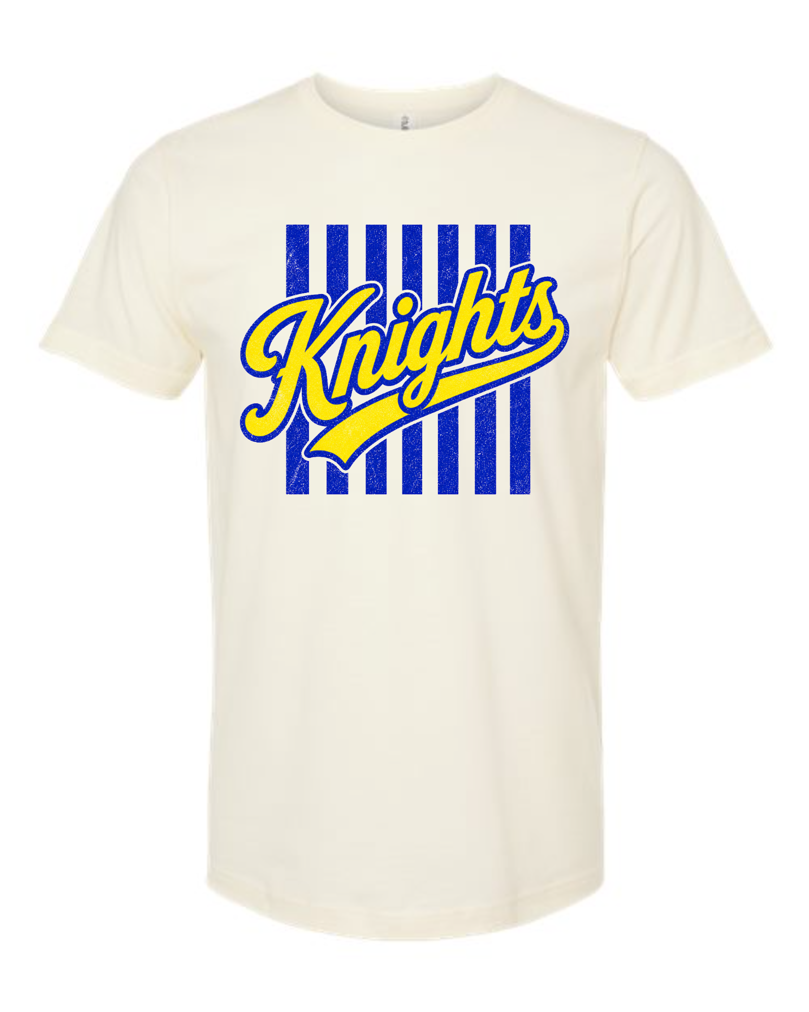 NELHS Knights — Script Stripes Tee
