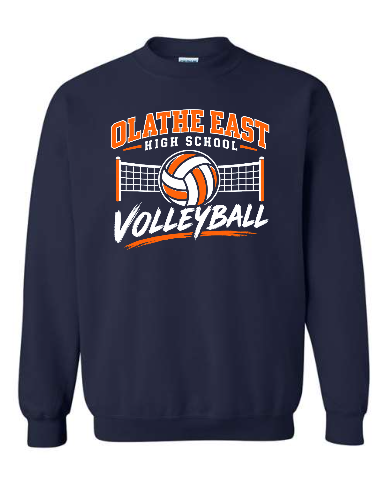 Olathe East — Volleyball Net & Ball Crewneck