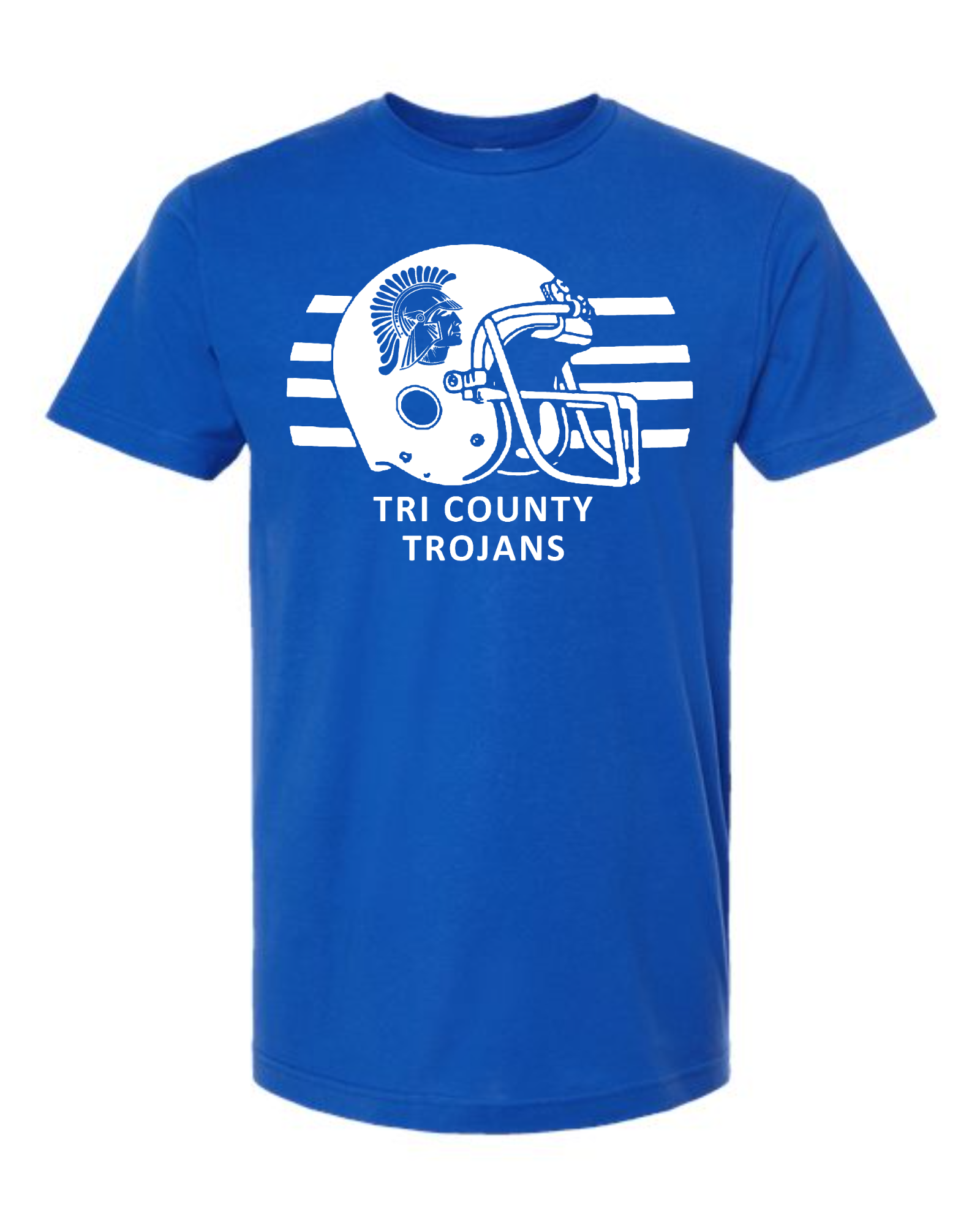 Trojans Football Helmet Tee