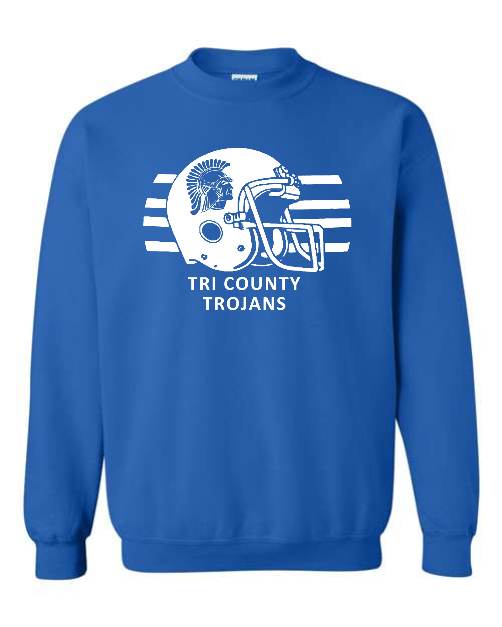 Trojans Football Helmet Crewneck