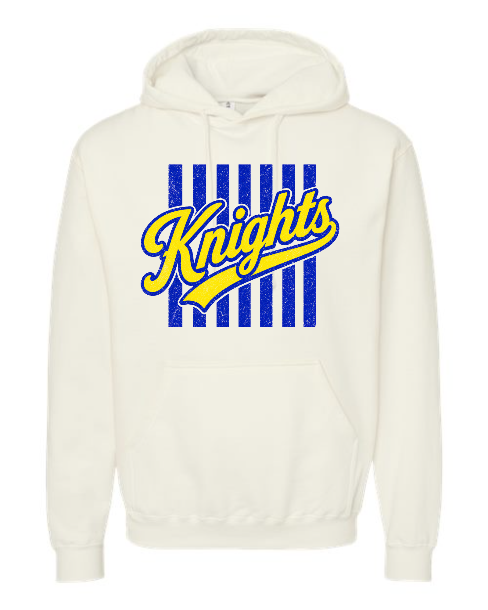 NELHS Knights — Script Stripes Hoodie