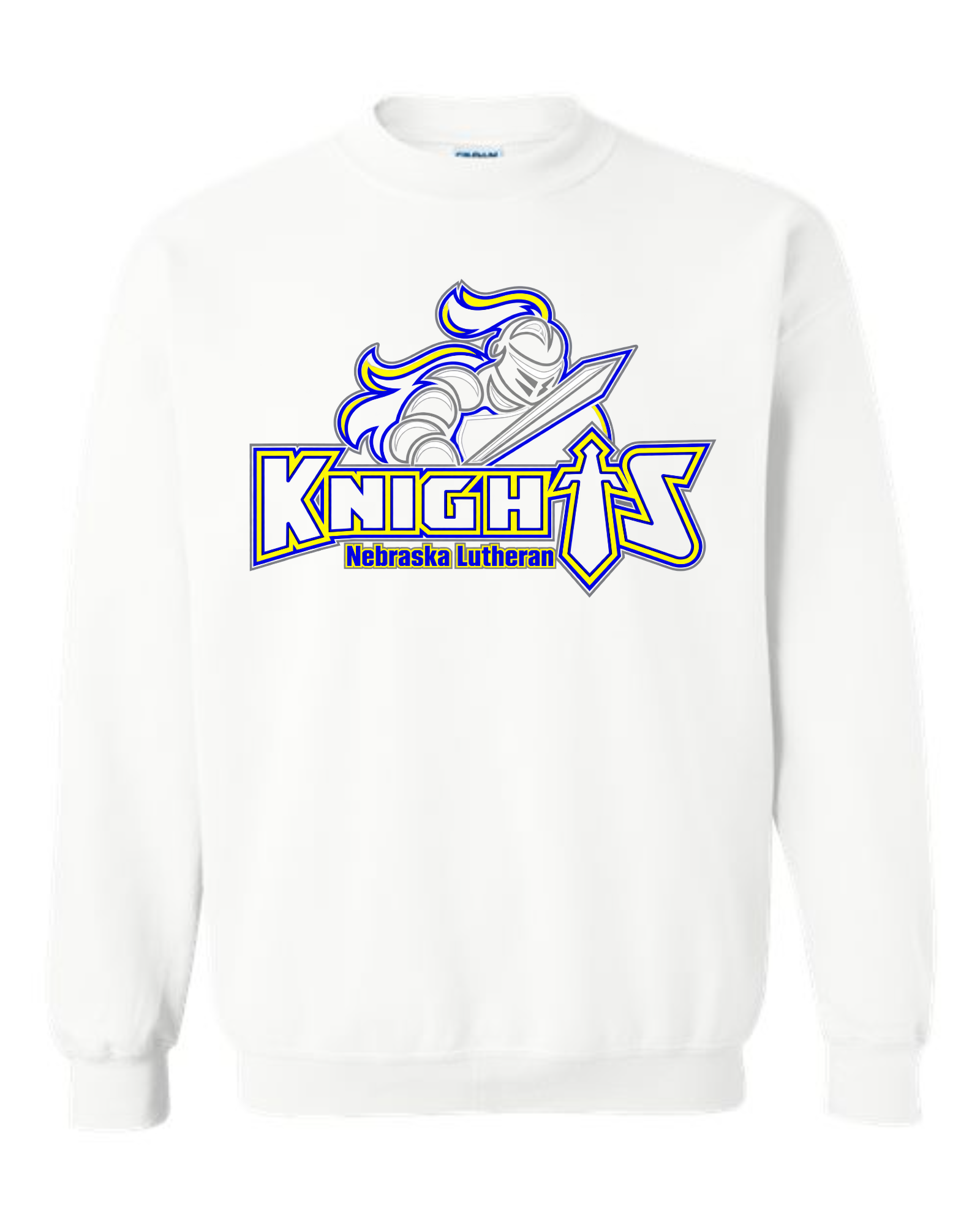 NELHS Knights — Charging Knight (colour) Crewneck