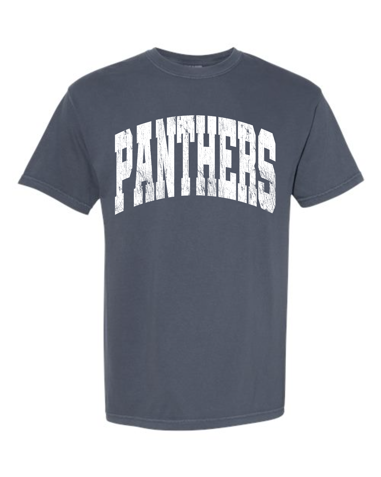 Comfort Colors - Panthers — Bar Wordmark (White) Tee