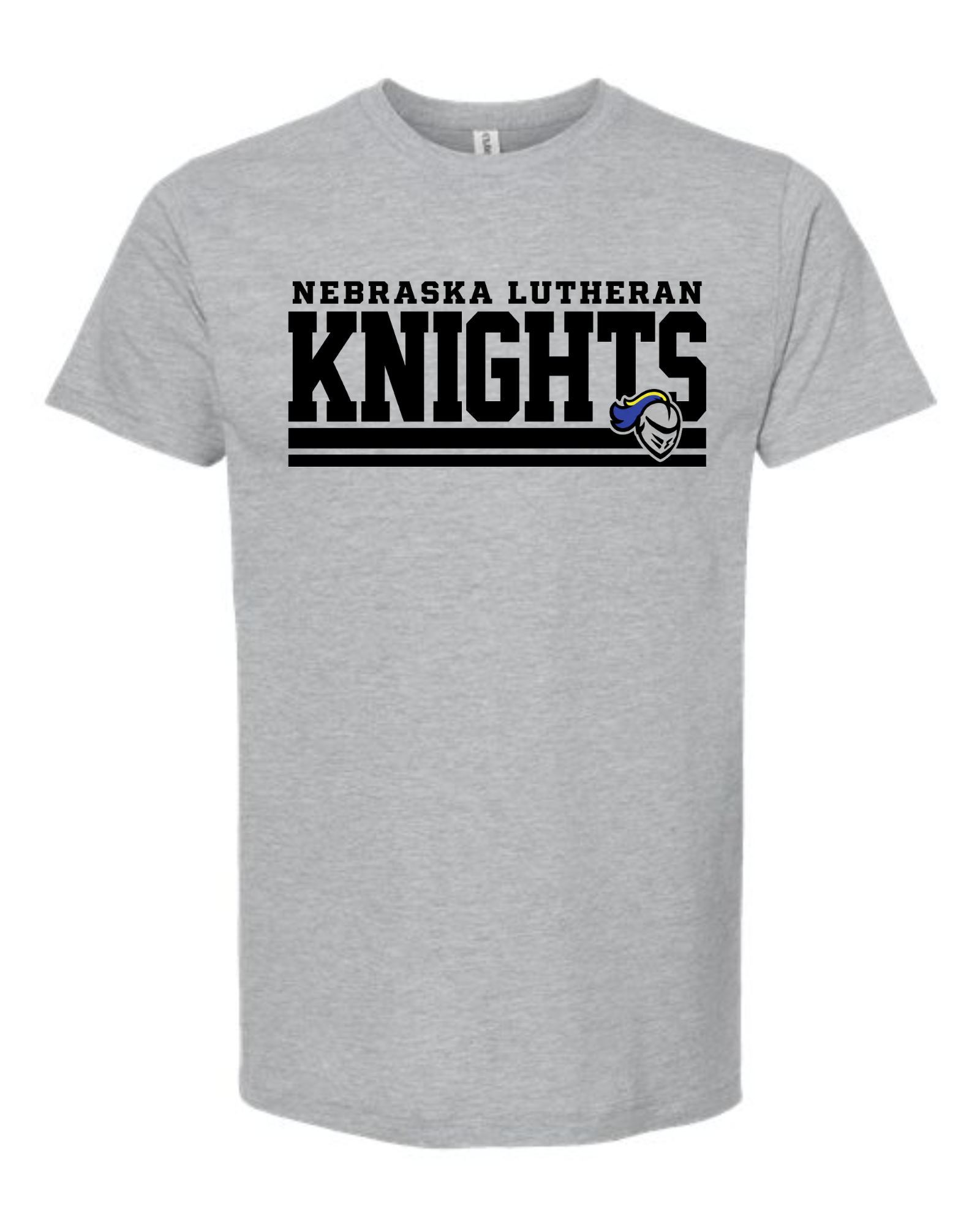 NELHS Knights - Nebraska Lutheran Bars (black) Tee