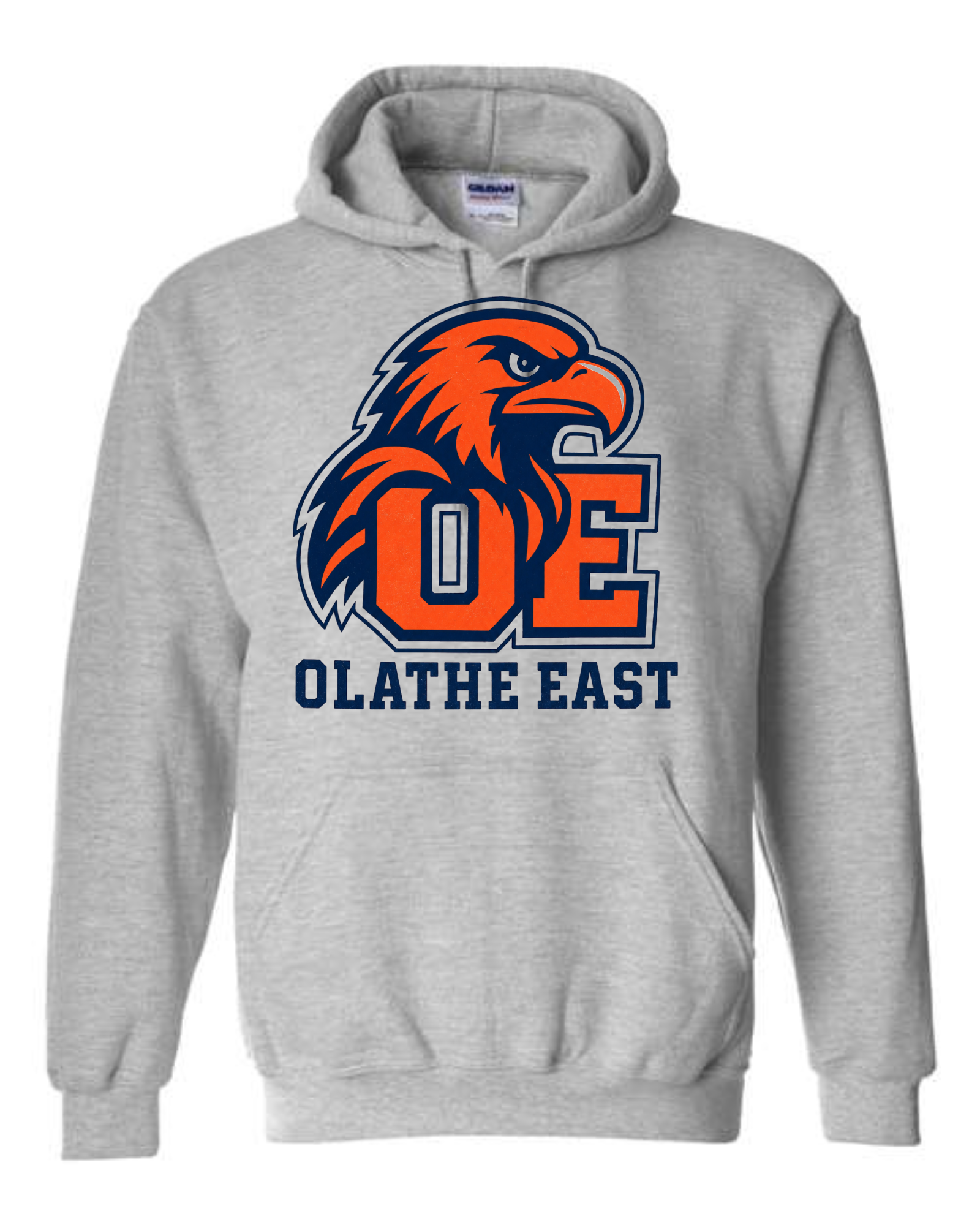 Olathe East — Hawk & OE Crest Hoodie